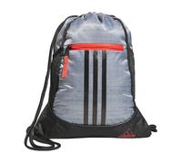adidas Unisex-Erwachsene Alliance Ii Sackpack-Tasche, Zweifarbiges Grau, zweifarbig/schwarz/Leuchtend rot, Einheitsgröße
