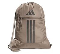adidas Unisex-Erwachsene Alliance Sackpack, Kordelzug-Rucksack, leicht, klein, Turnbeutel für Damen, Fußball-Rucksack, Chalky Brown/Gunmetal, One Size, Alliance Rucksack mit Kordelzug, leicht, klein
