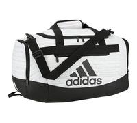 adidas Unisex-Erwachsene Defender 4.0 Duffel, Durable Athletic Sports Gym Travel Bag for Men and Women Sportsack, Zweifarbig, Weiß/Schwarz