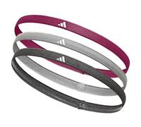 adidas Unisex-Erwachsene Sporthaarbänder Stirnband, Schwarz, Grau, Power Berry, Einheitsgröße
