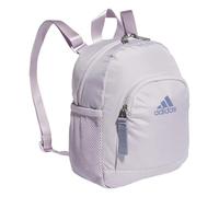 adidas Unisex-Erwachsene Linear Backpack Small Travel Bag Mini Rucksack Tasche, Silver Dawn Grey/Silver Violet Purple, Einheitsgröße