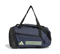 adidas Unisex Essentials 3-Stripes Duffel Bag, Shadow Navy/Green Spark, XS