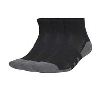 adidas Unisex ESSENTIALS CLIMACOOL Quarter 3PP, Black/Grey Six, 11-12.5