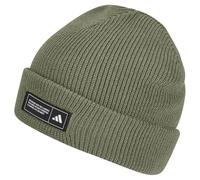 Adidas Unisex Essentials Cuffed Beanie, Tent Green/Black/White, XS