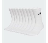ESSENTIALS CUSHIONED CREW SOCK 10PP White / Black 28-30