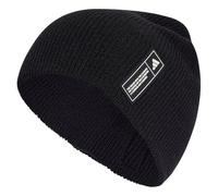 adidas Unisex Essentials Label Beanie Hat, Black/White, XXS-XS