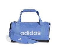adidas Unisex Essentials Linear Duffel Bag, Blue Fusion/Black/White, XS