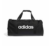 adidas Unisex Essentials Linear Duffel Bag Duffel Bag, Black/Black/White, M