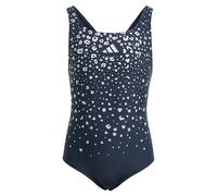 Adidas Glitter V-back Swimsuit Blau 5-6 Years Mädchen