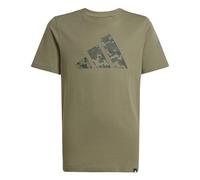 adidas Unisex Kids CAMO Graphic T-Shirt JUNIOR, Olive strata, 11-12 Years