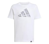 T-Shirt ADIDAS SPORTSWEAR "J CAMO T", Jungen, Gr. 128, weiß, Obermaterial: 100% Baumwolle, Shirts (75288261-128) weiß
