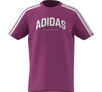 adidas Unisex Kids Codes Collegiate Graphic T-Shirt, semi Lucid Fuchsia, 9-10 Years