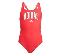adidas Unisex Kids Collegiate Badeanzug mit V-förmigem Rückendesign für Kinder Pure Ruby/White 170