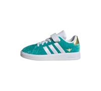 adidas Unisex Kids Disney Jasmine Grand Court 2.0 Schuh Kids Pure Teal/Cloud White/Gold Metallic 30