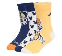 adidas Unisex Kids DISNEY MICKEY MOUSE SOCKS, dark blue/off white/Semi Ice Tangerine, 2.5-4