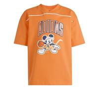 adidas Unisex Kids Disney Mickey Mouse Tee, Pure Orange/Dark Blue/Off White, 9-10 Years