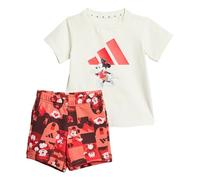adidas Unisex Kids DISNEY MICKY MAUS T-SHIRT-SET Off White/Pure Ruby 92