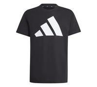 adidas Unisex Kids Essentials Big Logo T-Shirt, Black/White, 9-10 Years