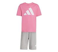 adidas Unisex Kids ESSENTIALS T-SHIRT SET, pink fusion/white, 4-5 Years