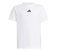 adidas Unisex Kids Essentials T-Shirt, White/Black, 15-16 Years