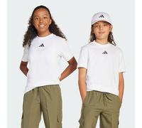 Adidas Unisex Kids Essentials T-Shirt, White/Black, 9-10 Years