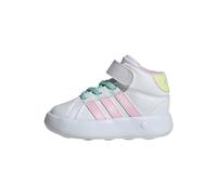 Grand Court Mid Kids Schuh Cloud White / Clear Pink / Ice Yellow 25