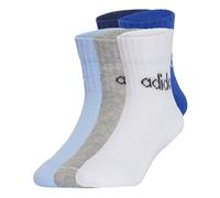 adidas Knöchelsocken LINEAR KIDS ANKLE 5er-Pack Dunkelblau/Royalblau/Glowblau/Grau 5–6 Jahre