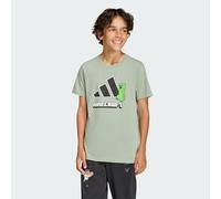 adidas Unisex Kids Minecraft Training T-Shirt, Silver Green/Black, 13-14 Years