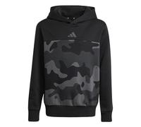 adidas Sportswear Seasonal Essentials Camo Fleece Hoodie Kinder JN2220 - black/white 140