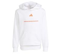 adidas Slogan Fleece-Hoodie White 152