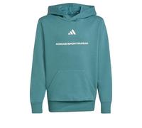 adidas Unisex Kids Slogan Fleece-Hoodie Preloved Teal 164