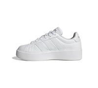 Plateausneaker ADIDAS SPORTSWEAR "STREETTALK BOLD KIDS", Mädchen, Gr. 40, cloud weiß, silber metallic, core schwarz, Synthetik, Schuhe Plateausneaker, für Kinder & Jugendliche (27528960-40) cloud weiß