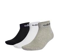 3er Pack adidas Think Linear Knöchelsocken Herren IC1306 - medium grey heather/white/black 31-33