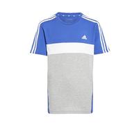 Adidas Unisex Kids Tiberio 3-Stripes Colorblock Cotton Kids Short Sleeve T-Shirt