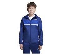 Windbreaker ADIDAS SPORTSWEAR "J TIBERIO WB", Jungen, Gr. 164, blau (dunkelblau, royal blau, glow blau), Obermaterial: 100% Polyester, normal, Jacken Windbreaker (13790325-164) dunkelblau, royal blau,
