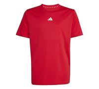 adidas Unisex Kids Train Essentials Logo Regular Fit T-Shirt Junior, Pure Ruby/White, 15-16 Years