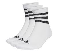 3er Pack adidas 3-Streifen Cushioned Sportswear Mid-Cut Sportsocken Herren HT3456 - white/black 31-33