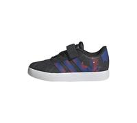 Sneaker ADIDAS SPORTSWEAR "VL COURT SPIDER-MAN EL C", Mädchen, Gr. 28, core schwarz, royal blau, violet, Leder, Synthetik, Schuhe Sneaker, Design auf den Spuren des adidas Samba (82601239-28) core sch
