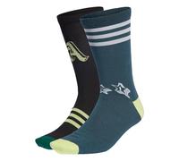 adidas Unisex Kinder Brand Love Crew Socks 3 Pairs, Collegiate Green/Black/Arctic Night, 4-5 Years