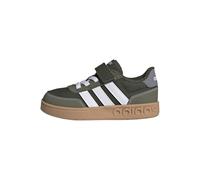 adidas Unisex Kinder BREAKBASE Shoes Children, Night Cargo/FTWR White/Olive strata, 33 EU