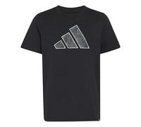 adidas Unisex Kinder Camo Graphic Junior Shirt, Black/Grey, 11-12 Years