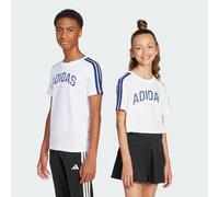 Adidas Kinder-T-Shirt Codes Collegiate Graphic – 100% Baumwolle, Rundhals – Weiß 152