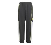 adidas Unisex Kinder Color Block Pants, Grey Five/LGH solid Grey/Pure Lemon, 7-8 Years
