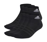 adidas Unisex Kinder Cushioned Sportswear Ankle Socks 6 Pairs, Black/White, 6-7 Years