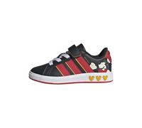 adidas Unisex Kinder Disney Mickey Mouse Grand Court Kids Shoes, core Black/Pure Ruby/Crew Yellow, 35 EU