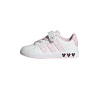 Sneaker ADIDAS SPORTSWEAR "ADIDAS DISNEY MINNIE MAUS GRAND COURT E FÜR KINDER", Gr. 38, cloud weiß, clear pink, chalk weiß, Synthetik, sportlich, Schuhe (51099720-38) cloud weiß, clear pink, chalk wei