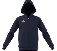 adidas Unisex Kinder Entrada26 Full Zip Hoodie Kids Sweatshirt, Team Navy Blue 2/White, 13-14 Years