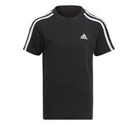 adidas Unisex Kinder Essentials 3-Stripes Cotton Tee, Black, 4-5 Years