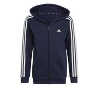 adidas 3-Stripes Fleece Full-Zip Sweatjacke Jungen dunkelblau | Größe: 140 (nur noch 1 Artikel auf Lager)