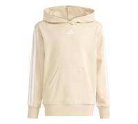 Kapuzensweatshirt ADIDAS SPORTSWEAR "ESSENTIALS KIDS HOODIE", Mädchen, Gr. 128, crystal linen, weiß, Obermaterial: 71% Baumwolle, 29% Polyester, normal, Rundhals, angesetztes Bündchen, Sweatshirts (82